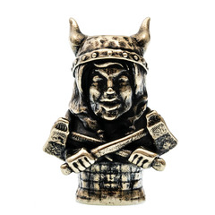 Фото Бусина для темляка Валькирия, мельхиор