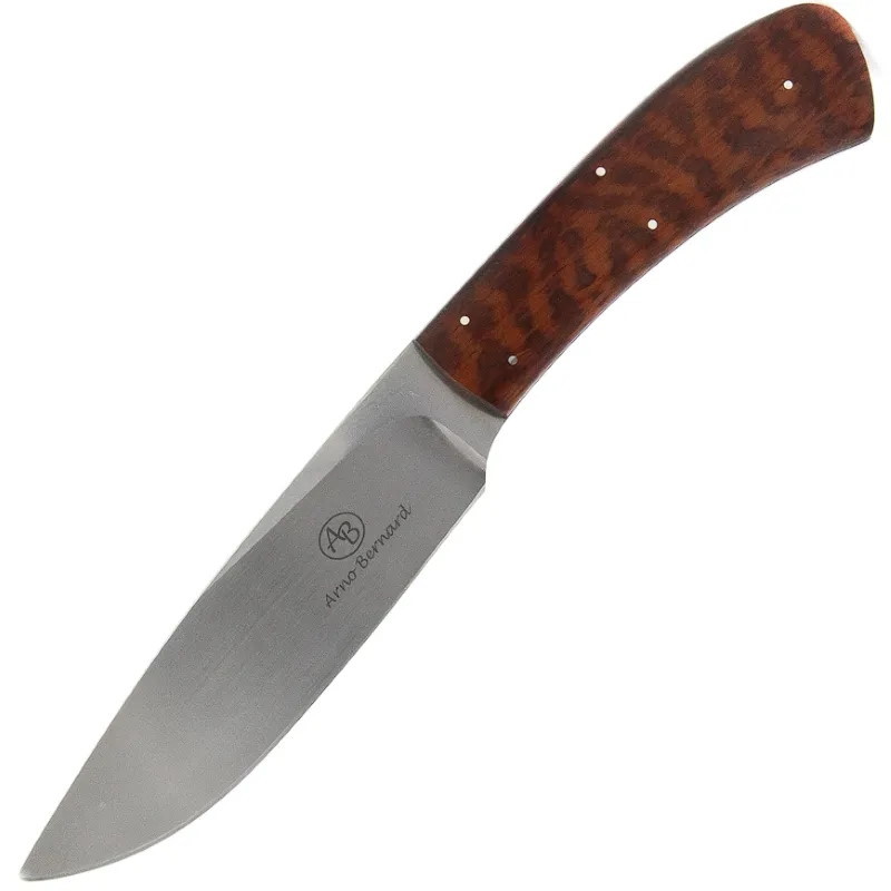 Нож с фиксированным клинком Arno Bernard Leopard, сталь N690, рукоять змеиное дерево