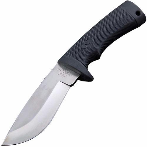 Туристический охотничий нож с фиксированным клинком Katz Black Kat, 240 мм, сталь XT-70, рукоять kraton