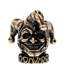 Фото Бусина для темляка Шут, бронза