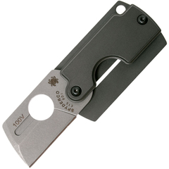 Фото Складной нож-брелок Dog Tag Gen4 - Spyderco 188ALP, сталь Carpenter CTS™ - BD1 Stonewash Plain, рукоять алюминий