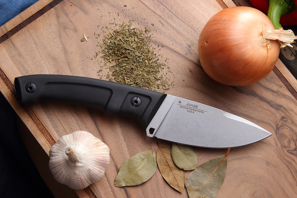 Кухонный тактический мужской нож Junak, сталь AUS-8 от Ножиков