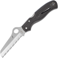 Фото Нож складной Spyderco Atlantic Salt 89SBK, сталь H1, рукоять пластик FRN черный