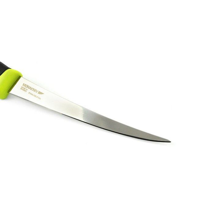 Нож с фиксированным лезвием Morakniv Fishing Comfort Fillet 155, сталь Sandvik 12C27, рукоять резина/пластик - фото 5