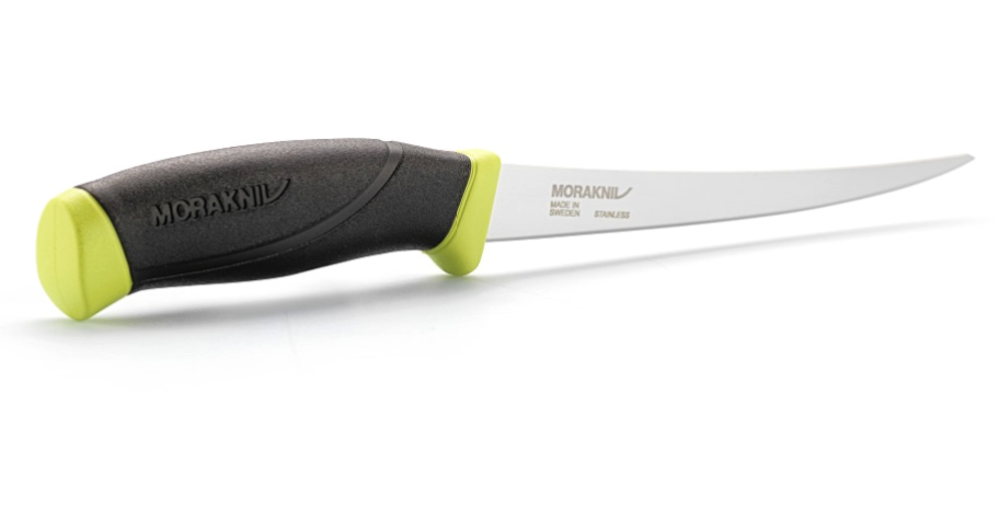 Нож с фиксированным лезвием Morakniv Fishing Comfort Fillet 155, сталь Sandvik 12C27, рукоять резина/пластик - фото 6