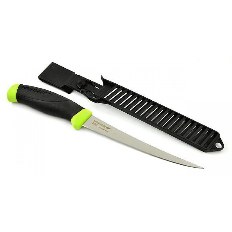Нож с фиксированным лезвием Morakniv Fishing Comfort Fillet 155, сталь Sandvik 12C27, рукоять резина/пластик - фото 7