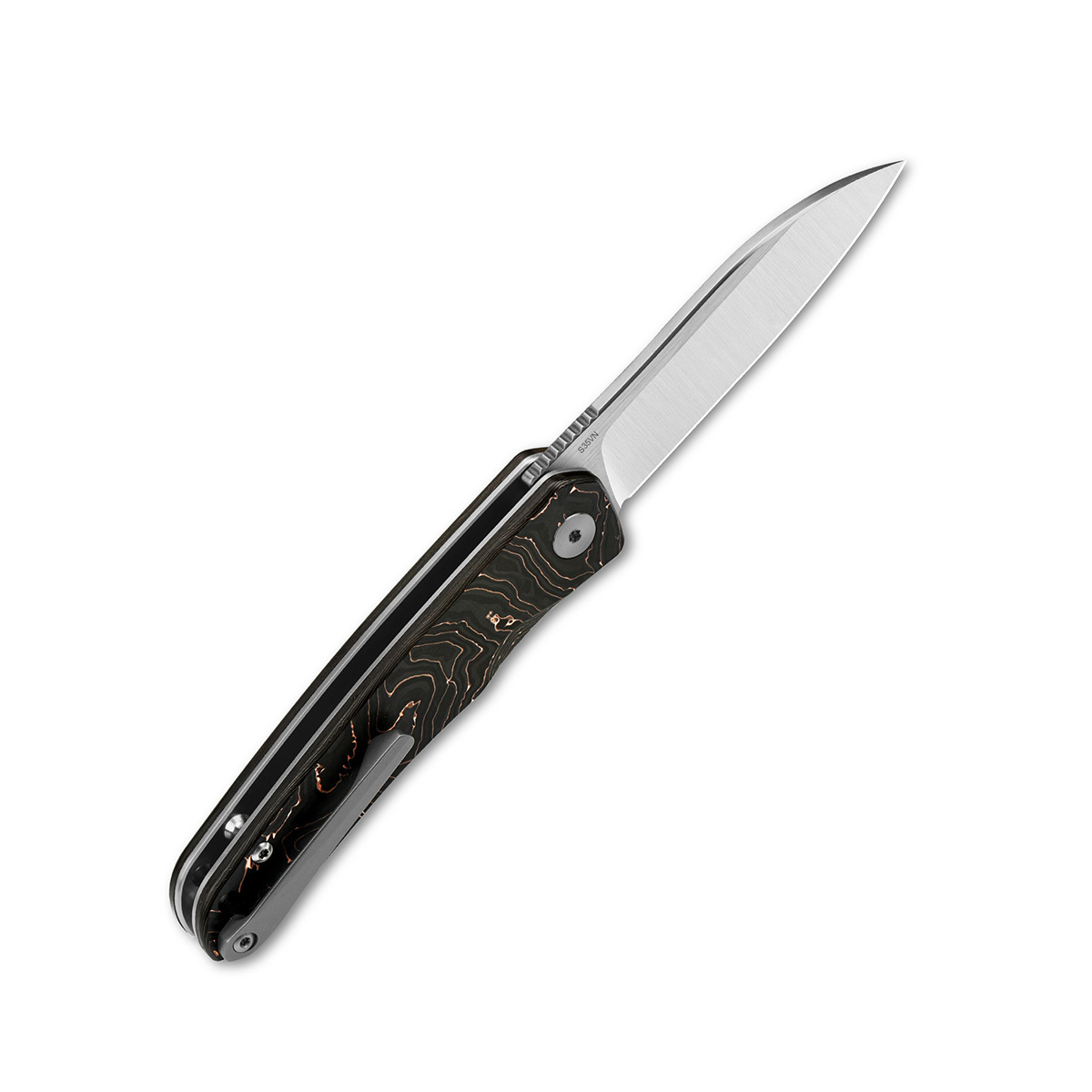 Складной нож Otter, сталь S35VN, рукоять карбон - фото 3
