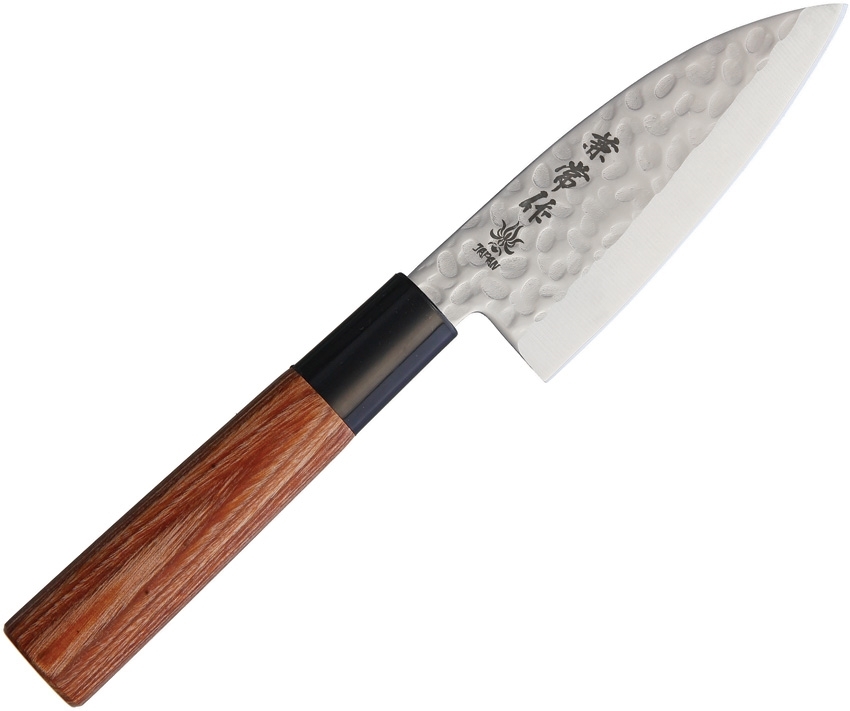Нож кухонный Kanetsune Ko-Deba 105 мм, сталь DSR1K6, рукоять pakka wood