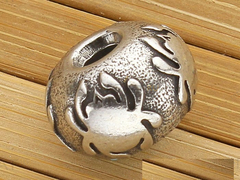 Фото Декоративная бусина для ножа Pewter Round Lanyard Bead (олово) BEAD2