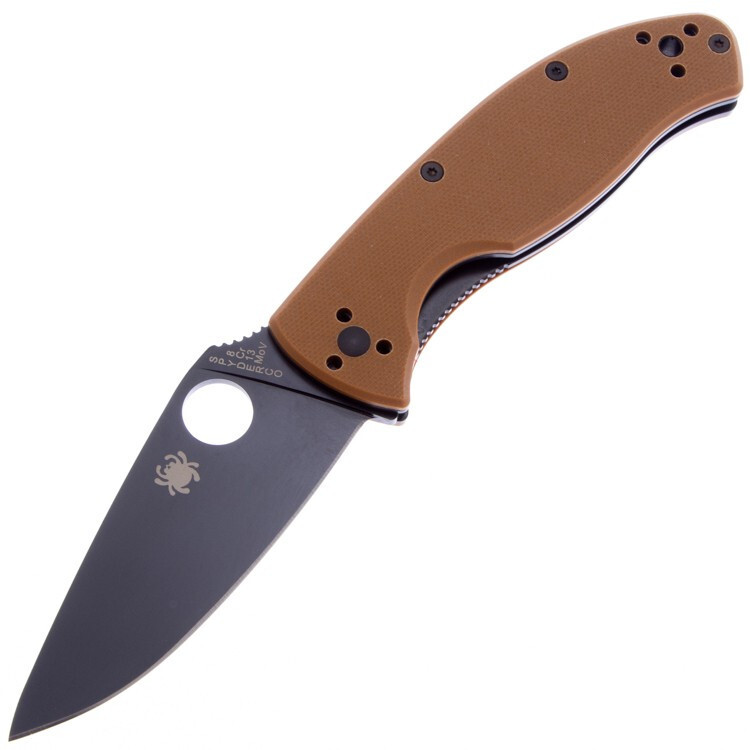 Складной нож Spyderco Tenacious, сталь 8Cr13MoV, рукоять G10, коричневый