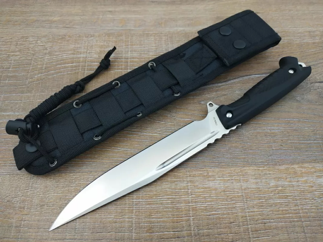 Нож Атлант 3, сталь D2, черная рукоять, Нокс - фото 9