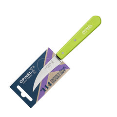 Фото Нож для чистки овощей Opinel №114, деревянная рукоять, нержавеющая сталь, зеленый