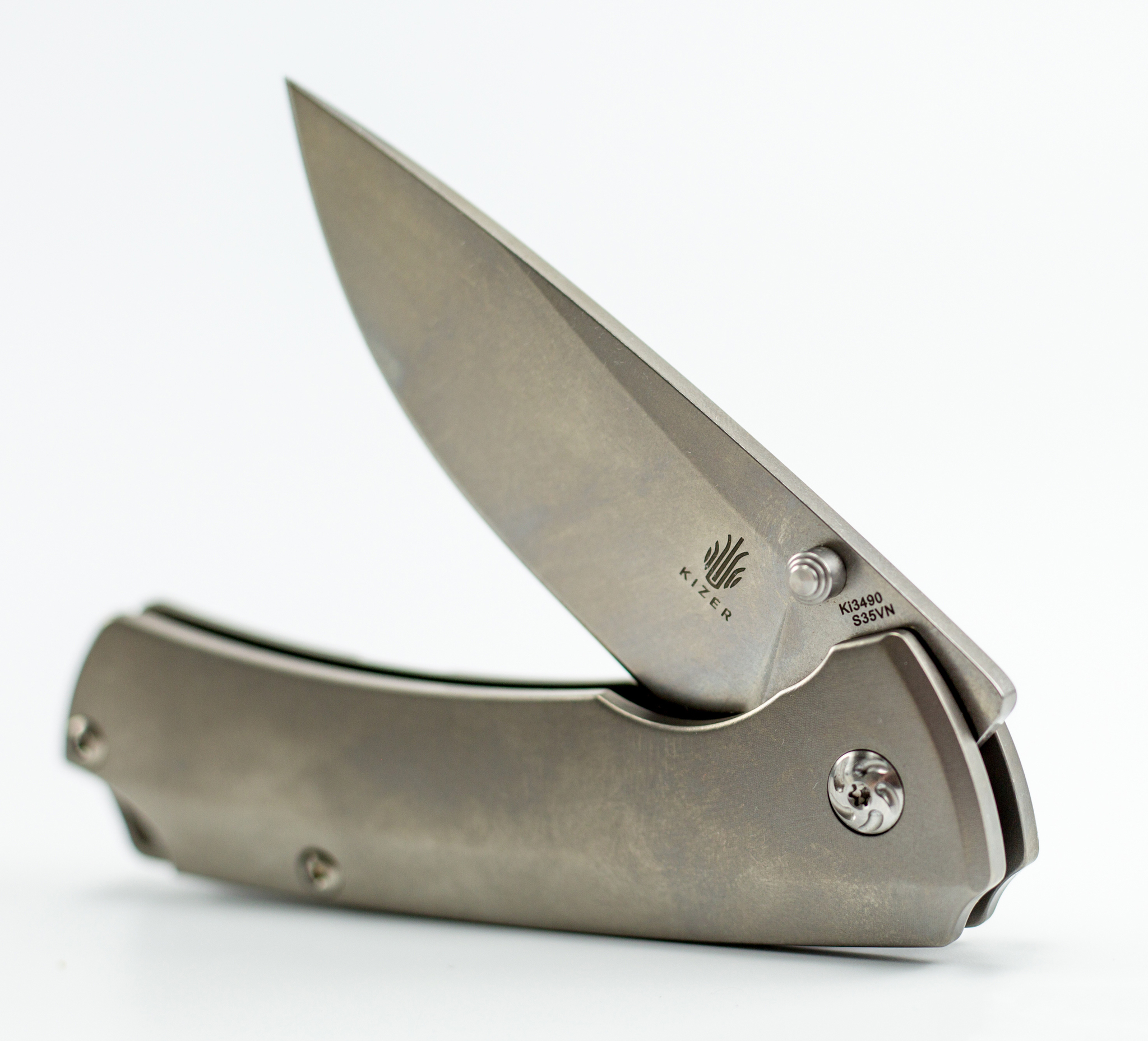 Складной нож Kizer T1, сталь CPM-S35VN, рукоять титан - фото 6