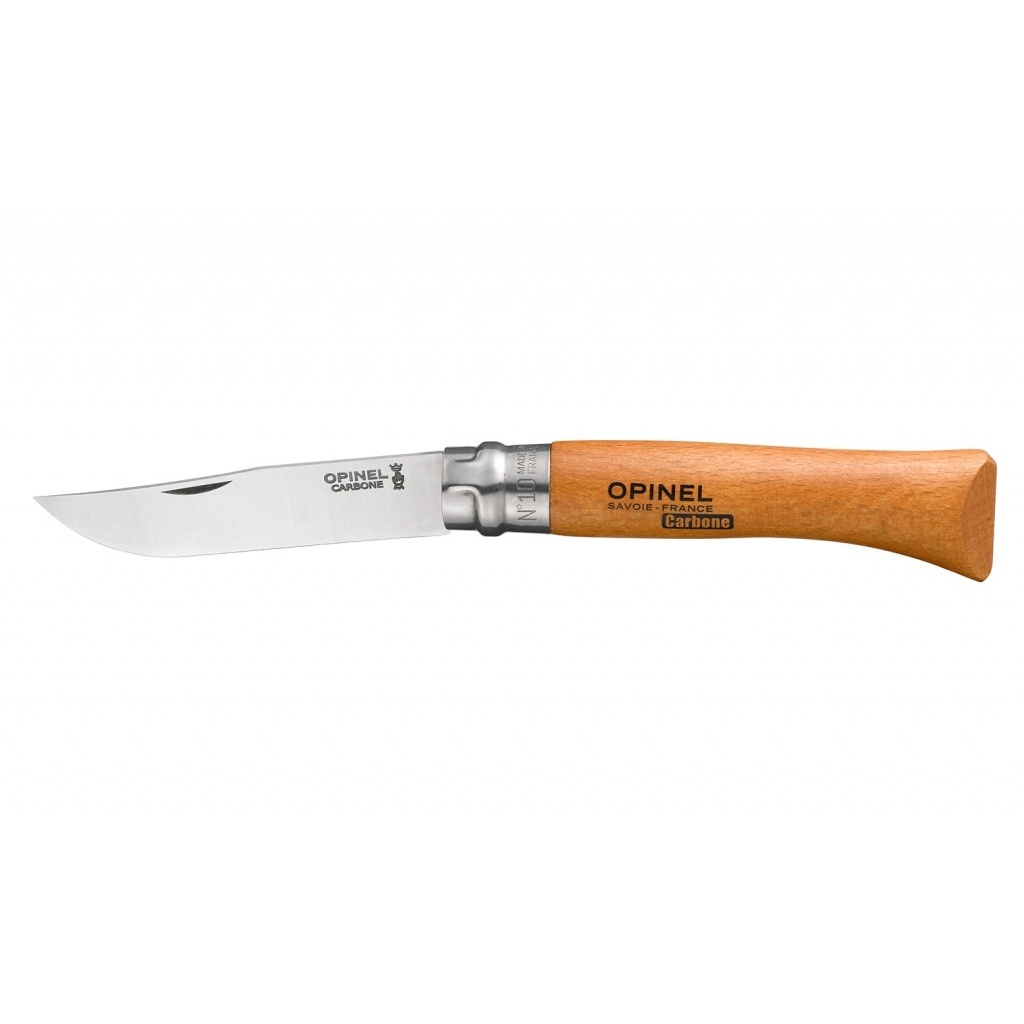 Нож Opinel №10, углеродистая сталь, рукоять из дерева бука, 113100 - фото 2