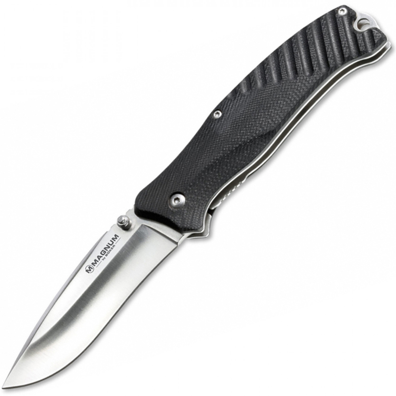 Нож складной Magnum Buddy - Boker 01MB156, сталь 440A Satin Plain, рукоять стеклотекстолит G-10 - фото 1