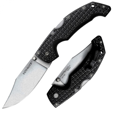 Нож складной Cold Steel Voyager Large, сталь Aus-10A, рукоять Griv Ex™, черный