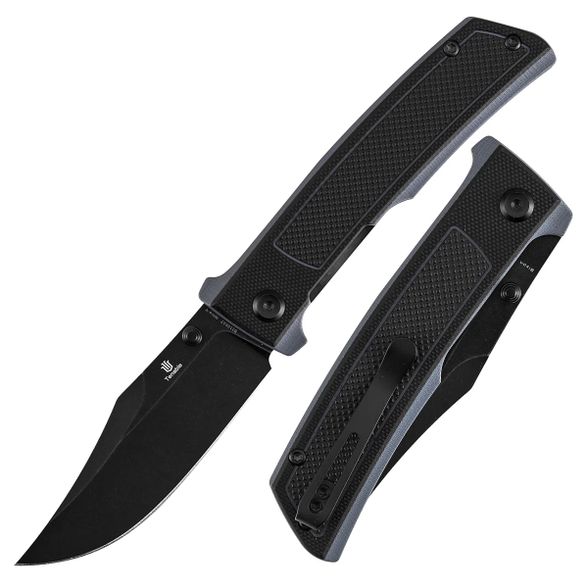 Цена наСкладной нож Tenable Bison, сталь Nitro-V, рукоять G10, черный/серый