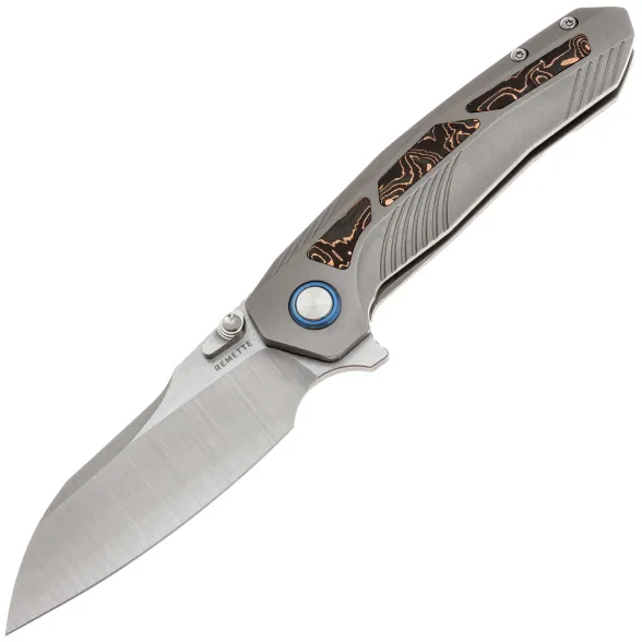 Цена наСкладной нож Remette Kestrel, сталь S35VN, рукоять титан/Copper CF