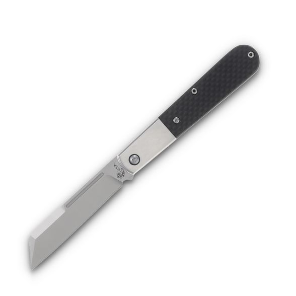 Цена наСкладной нож Queen Cutlery Large Sheepsfoot Barlow, сталь M390, рукоять карбон, черный