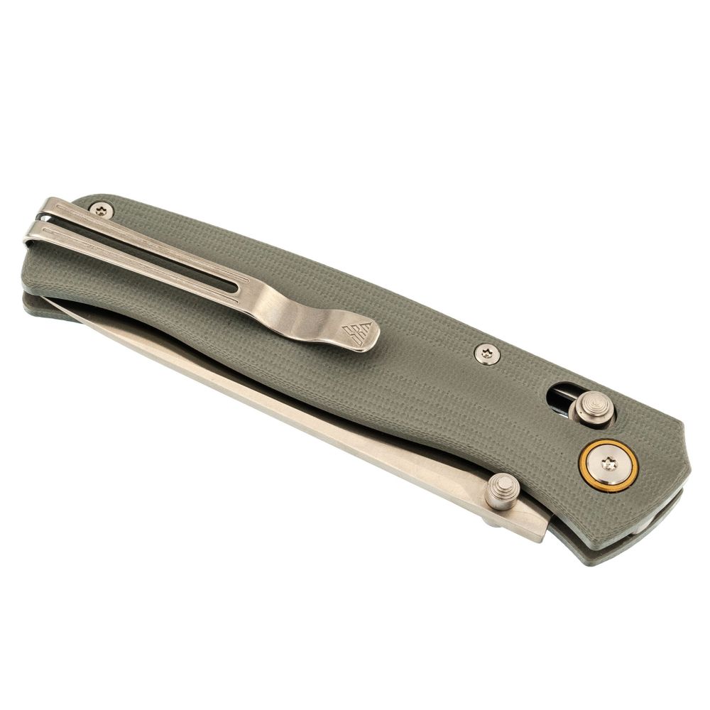 Складной нож SRM 255L-GK, сталь 10Cr15MoV, рукоять Bluish Grey G10 ...