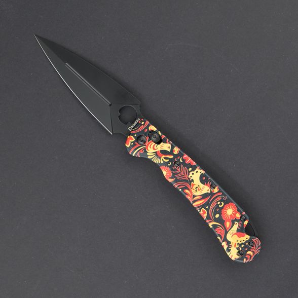 Цена наСкладной нож Daggerr Arrow Slim Khokhloma X-Lock PVD сталь VG-10, рукоять G10