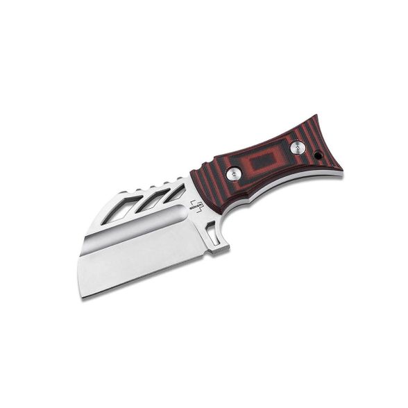 Цена наШейный нож с фиксированным клинком Boker URD XL, сталь D2, рукоять G10, черно-красный