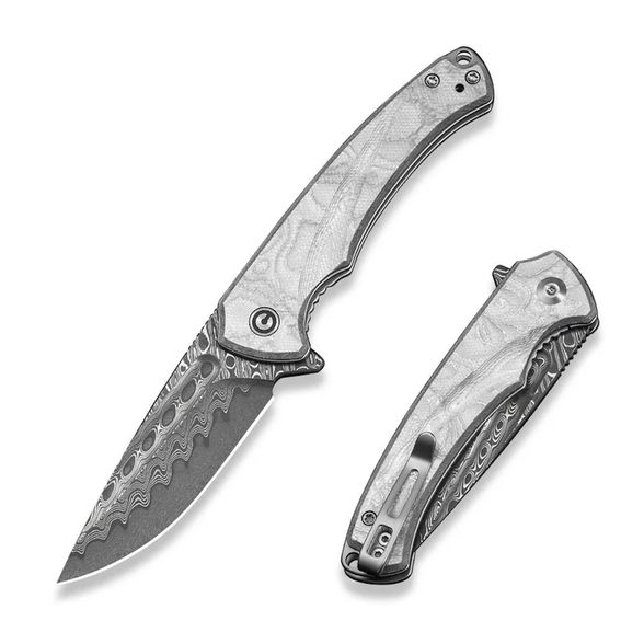 Цена наСкладной нож CIVIVI Voidflare, сталь Damascus, рукоять Aluminum Foil/G10