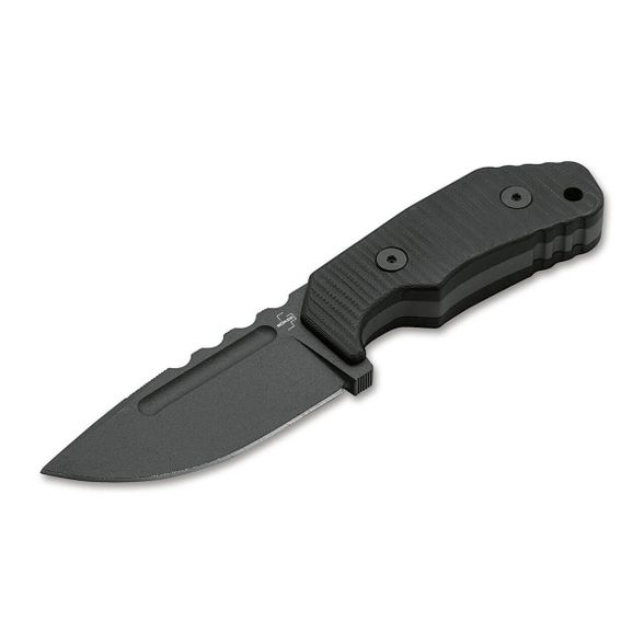 Цена наНож с фиксированным клинком Boker Little Dvalin, сталь D2, рукоять G10, черный