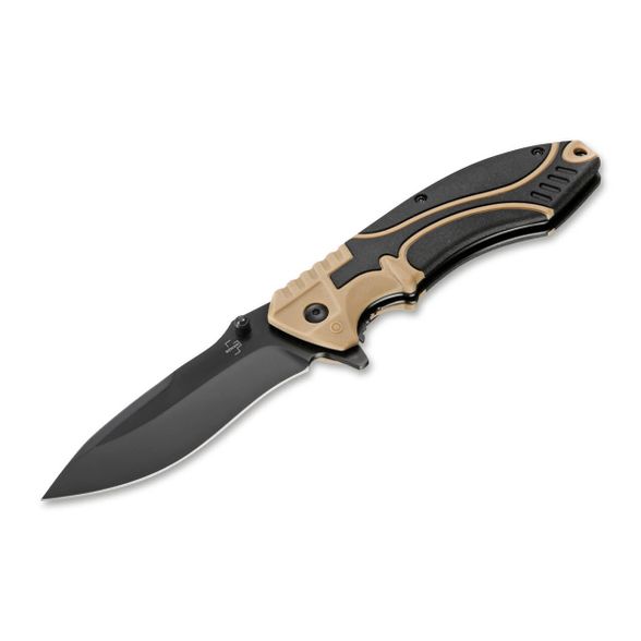 Цена наСкладной нож Boker Advance Desert Pro, сталь D2, рукоять термопластик GRN & Dynaflex rubber