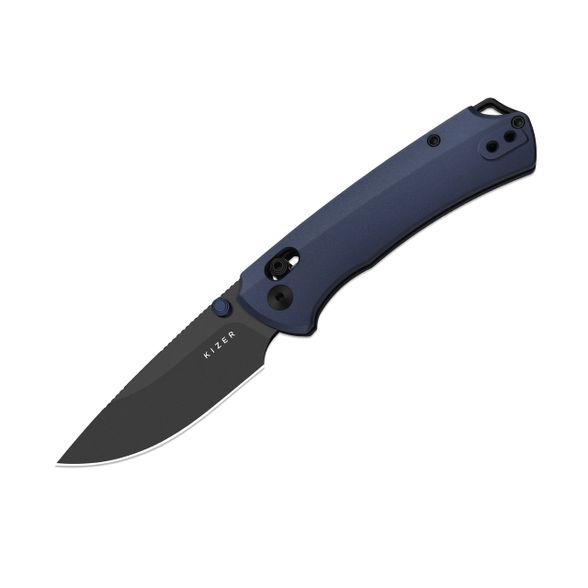 Цена наСкладной нож Kizer T1 CD, сталь M390, рукоять алюминий, синий/черный