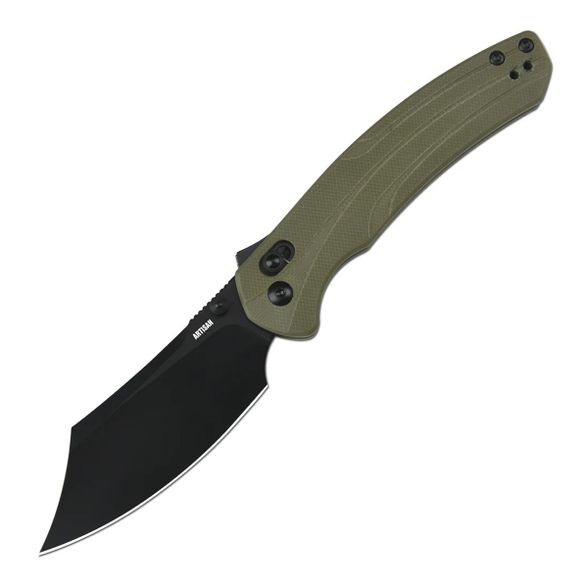 Цена наСкладной нож Artisan Cutlery Simoon, сталь AR-RPM9, рукоять G10, зеленый/черный
