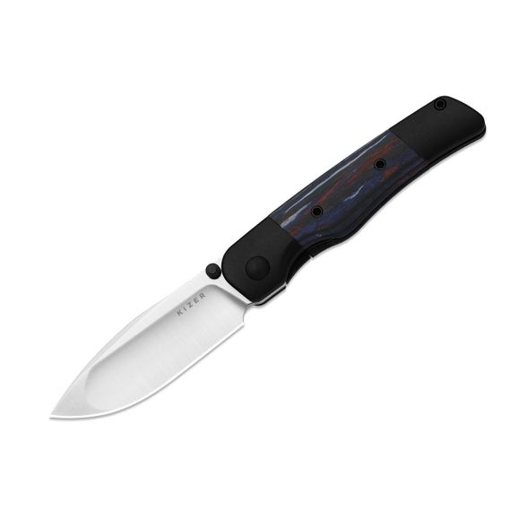 Цена наСкладной нож Kizer Coywolf, сталь S45VN, рукоять титан/древесный композит