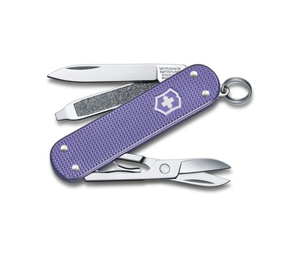 Нож перочинный Victorinox Alox Classic SD Colors, Electric Lavender, светло-фиолетовый алюминий, 5 функций, 58 мм