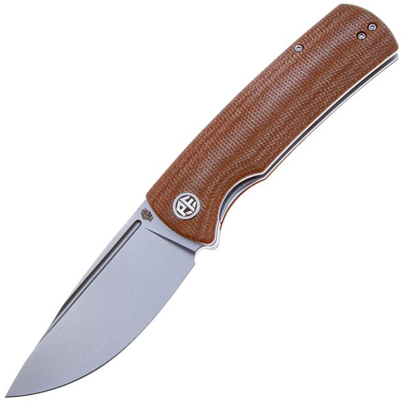 Цена наСкладной нож Petrified BELUGA PFP01KMP, сталь K110, рукоять Brown Micarta