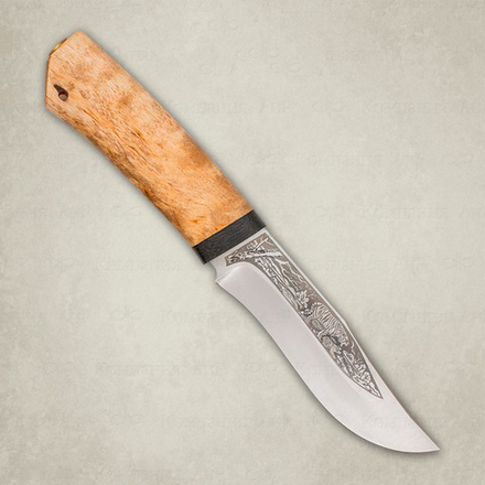 Нож Клычок-3, карельская береза, 95х18