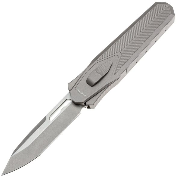 Цена наГравитационный нож Remette Swordfish, сталь 14C28N, рукоять алюминий/карбон, серый