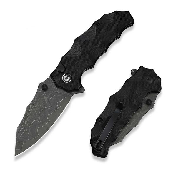 Цена наСкладной нож CIVIVI Natterjack, сталь Damascus, рукоять G10