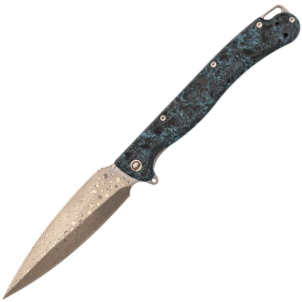 Цена наСкладной нож Daggerr Vendetta 4.0 LE сталь Damascus рукоять Marble Carbon