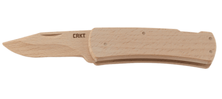 Нож-конструктор складной деревянный CRKT Nathan's Knife Kit, клинок и рукоять бук