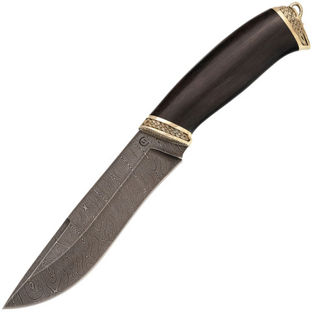 Нож Беркут, сталь дамаск, рукоять граб