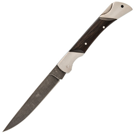 Складной нож Кадет, сталь дамаск, рукоять венге