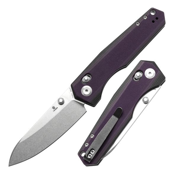 Цена наСкладной нож Tenable Beaver, сталь NItro-V, рукоять G10, Black/Purple