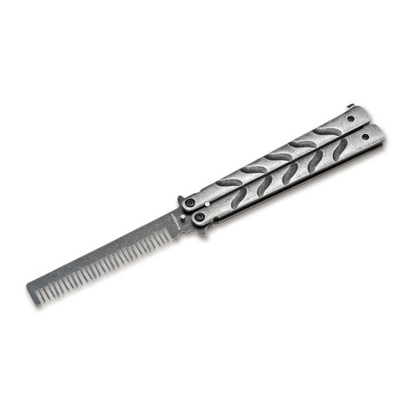 Цена наТренировочный складной нож балисонг - расческа Boker Balicomb, сталь 420, рукоять нержавеющая сталь