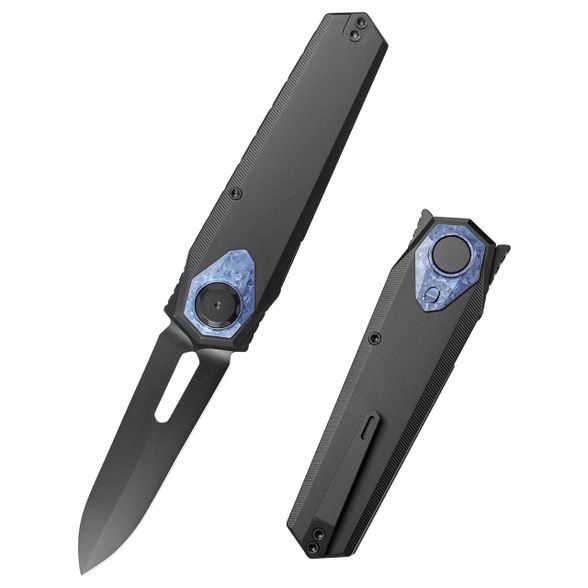 Цена наСкладной нож Remette Infinite Power all black, сталь M390, рукоять титан