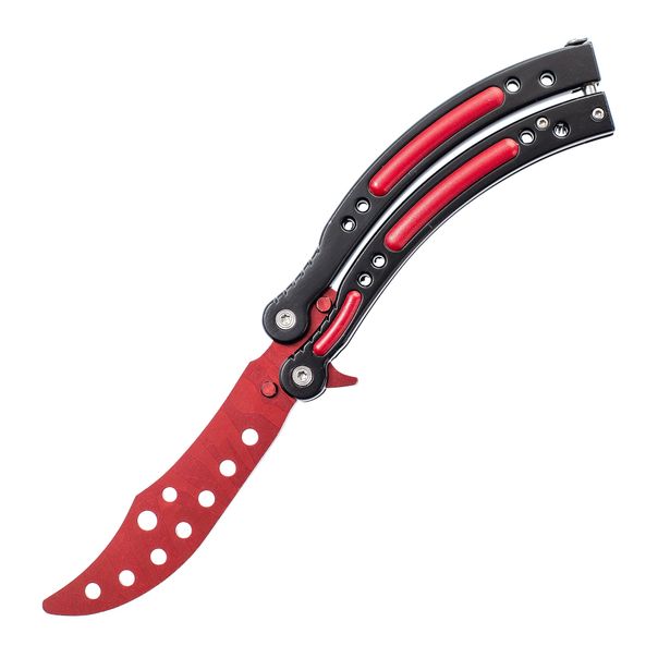 Тренировочный нож-бабочка (балисонг) CS GO Red - купить тренировочный ...