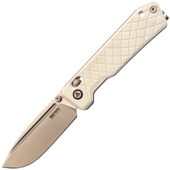 Цена наСкладной нож SRM Rubik Large сталь 14C28N, рукоять Ivory White G10