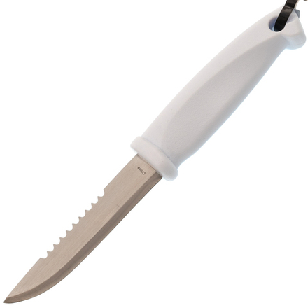 Нож разделочный Rapala RSB4BX, нержавеющая сталь, рукоять пластик, белый